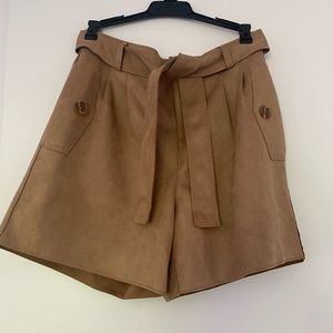 Banana Republic Factory Faux Suede Paperbag Short